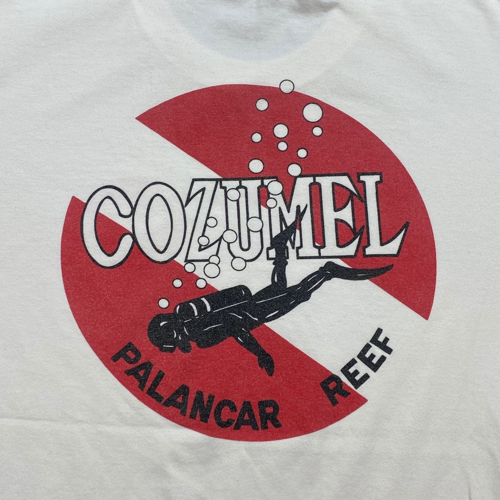 Dolphin Cozumel Scuba Diving T Shirt XXL Mens White Palancar Reef Graphic Cotton - Picture 9 of 12